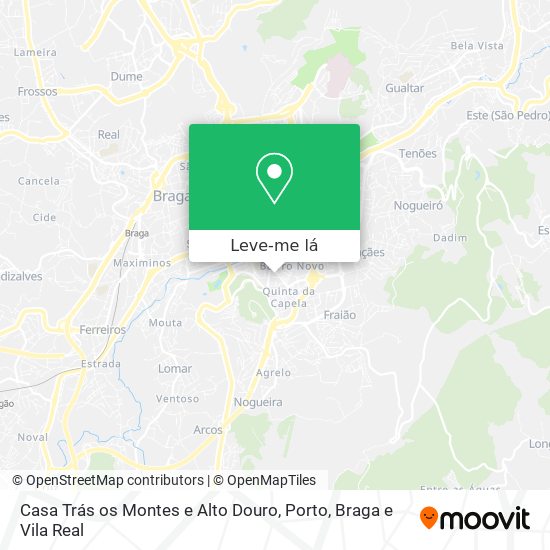 Casa Trás os Montes e Alto Douro mapa