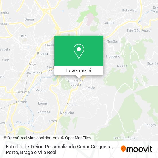 Estúdio de Treino Personalizado César Cerqueira mapa