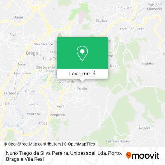 Nuno Tiago da Silva Pereira, Unipessoal, Lda mapa
