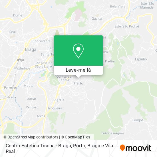 Centro Estética Tischa - Braga mapa