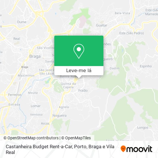 Castanheira Budget Rent-a-Car mapa