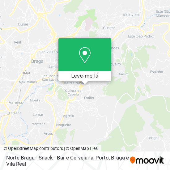 Norte Braga - Snack - Bar e Cervejaria mapa