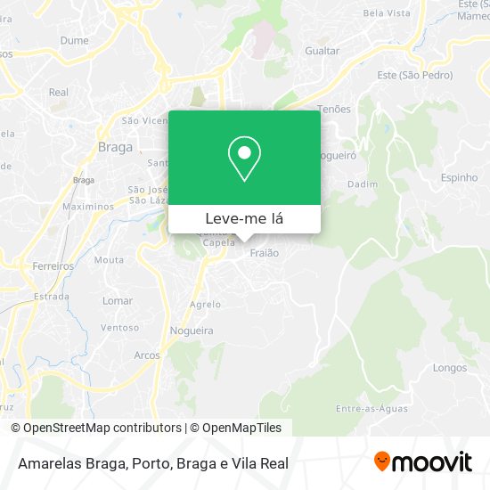 Amarelas Braga mapa