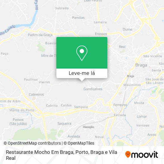 Restaurante Mocho Em Braga mapa