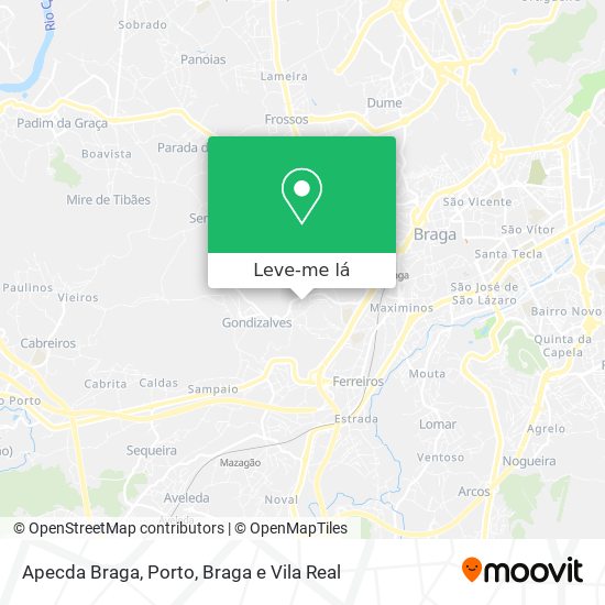 Apecda Braga mapa