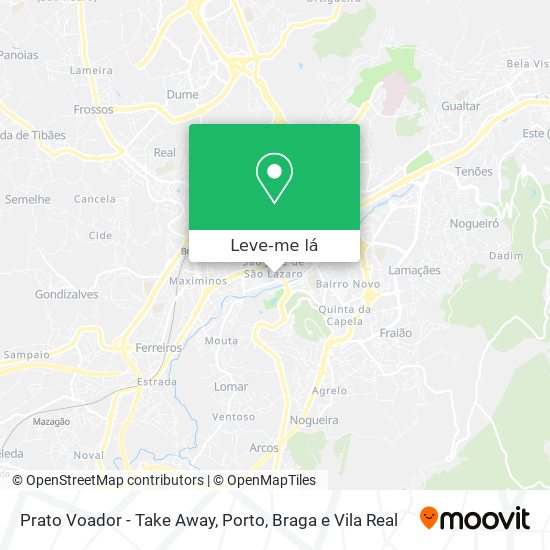 Prato Voador - Take Away mapa