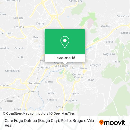 Café Fogo Dafrica (Braga City) mapa
