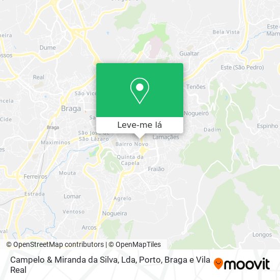 Campelo & Miranda da Silva, Lda mapa