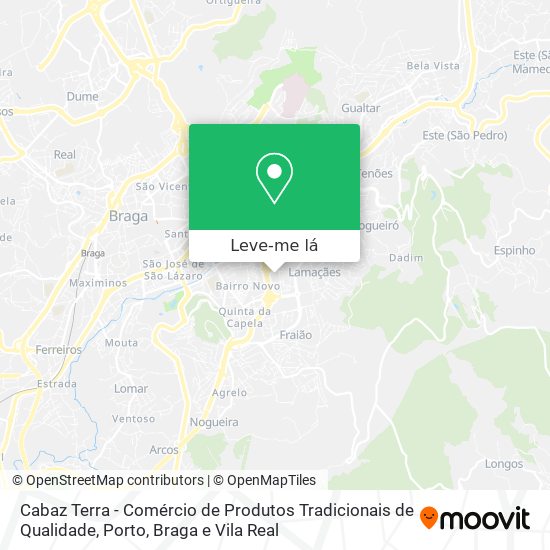 Cabaz Terra - Comércio de Produtos Tradicionais de Qualidade mapa