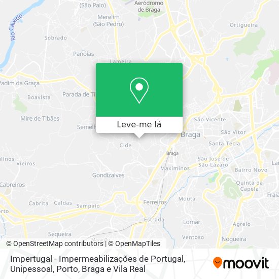 Impertugal - Impermeabilizações de Portugal, Unipessoal mapa