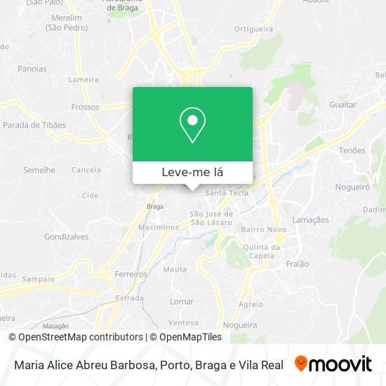 Maria Alice Abreu Barbosa mapa