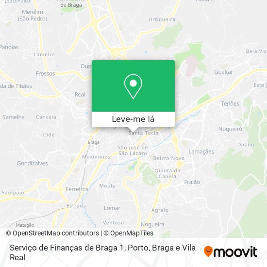 Serviço de Finanças de Braga 1 mapa