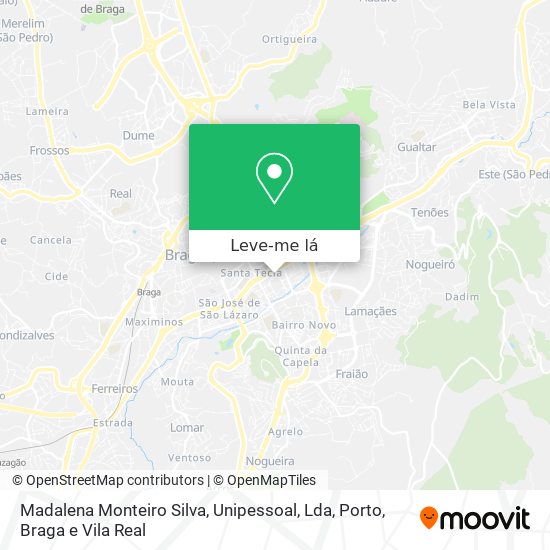 Madalena Monteiro Silva, Unipessoal, Lda mapa