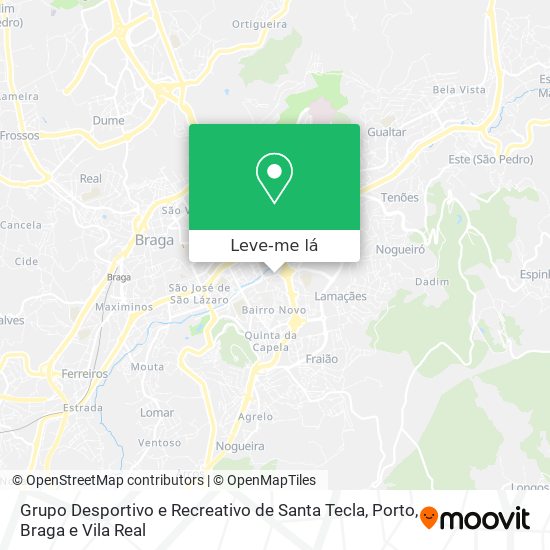 Grupo Desportivo e Recreativo de Santa Tecla mapa
