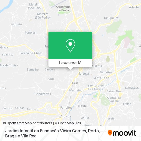 Jardim Infantil da Fundação Vieira Gomes mapa