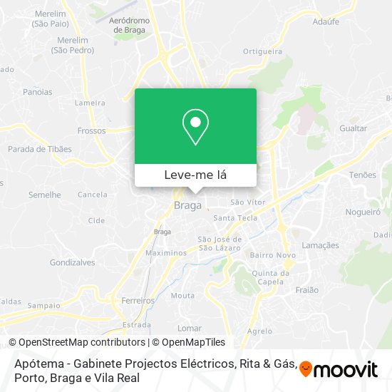 Apótema - Gabinete Projectos Eléctricos, Rita & Gás mapa