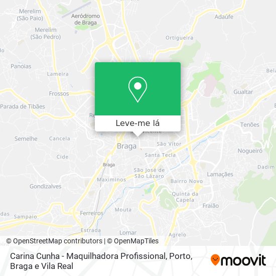 Carina Cunha - Maquilhadora Profissional mapa