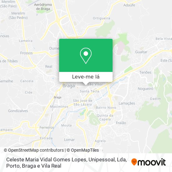 Celeste Maria Vidal Gomes Lopes, Unipessoal, Lda mapa