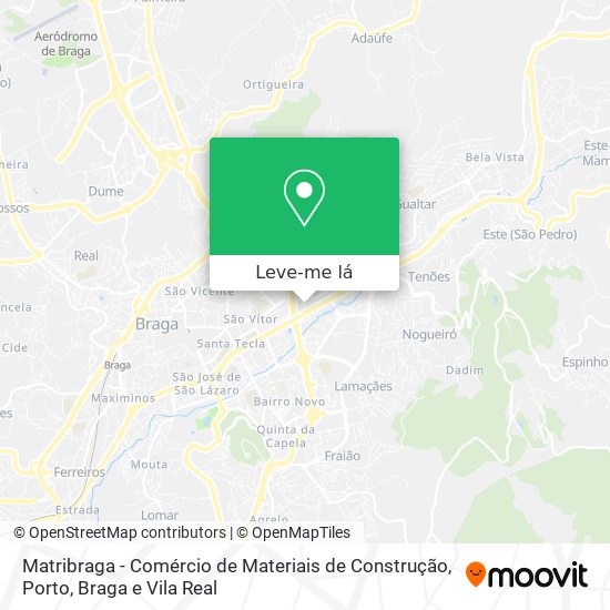 Matribraga - Comércio de Materiais de Construção mapa