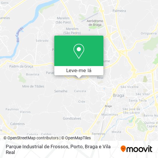 Parque Industrial de Frossos mapa