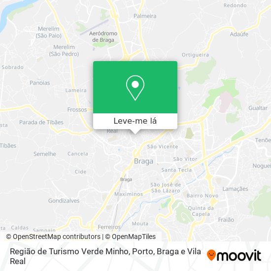 Região de Turismo Verde Minho mapa