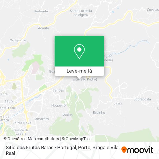 Sítio das Frutas Raras - Portugal mapa