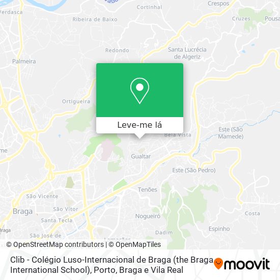 Clib - Colégio Luso-Internacional de Braga (the Braga International School) mapa