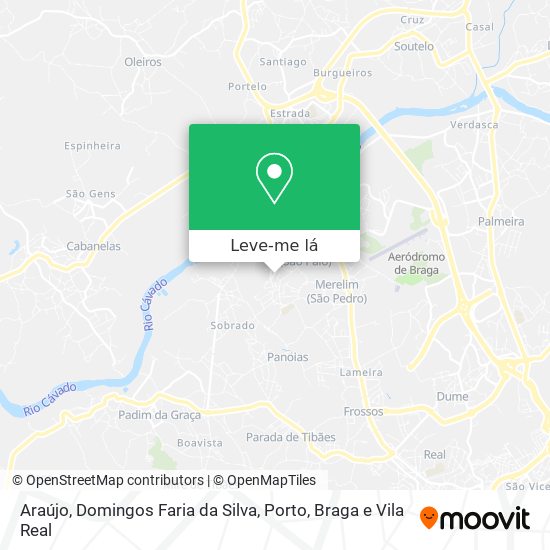 Araújo, Domingos Faria da Silva mapa