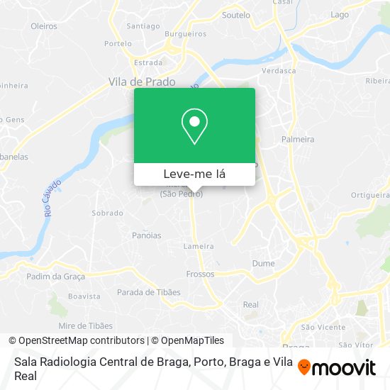 Sala Radiologia Central de Braga mapa