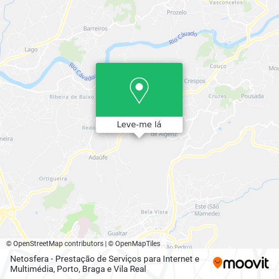 Netosfera - Prestação de Serviços para Internet e Multimédia mapa