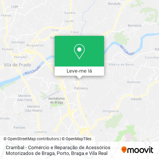 Crambal - Comércio e Reparação de Acessórios Motorizados de Braga mapa