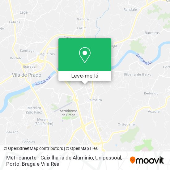 Métricanorte - Caixilharia de Aluminio, Unipessoal mapa