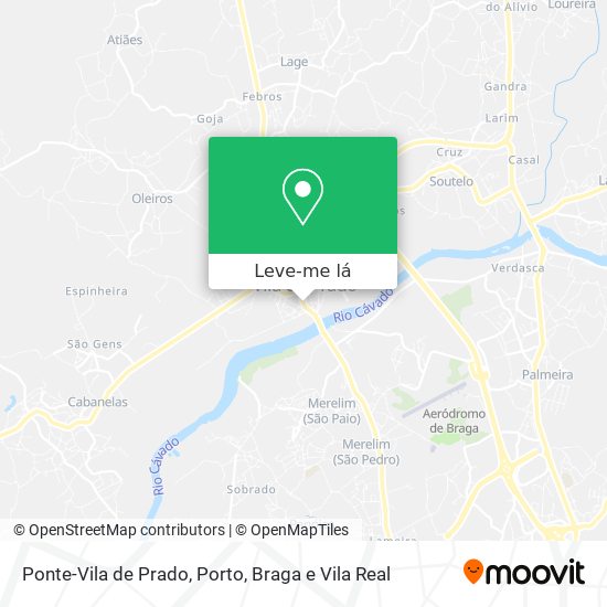 Ponte-Vila de Prado mapa