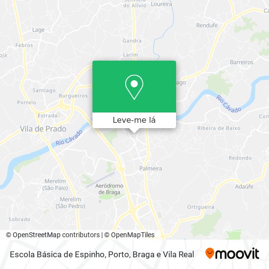 Escola Básica de Espinho mapa