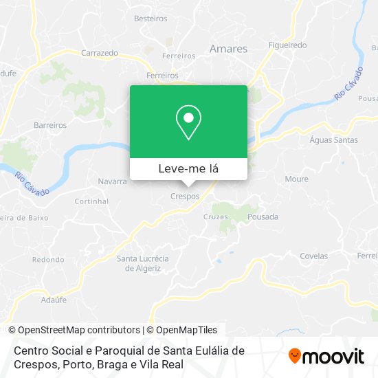 Centro Social e Paroquial de Santa Eulália de Crespos mapa