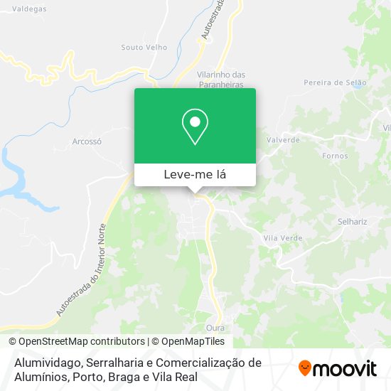 Alumividago, Serralharia e Comercialização de Alumínios mapa
