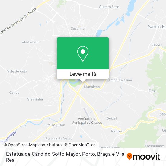 Estátua de Cândido Sotto Mayor mapa