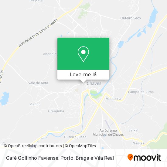 Café Golfinho Faviense mapa