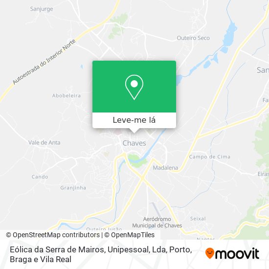 Eólica da Serra de Mairos, Unipessoal, Lda mapa