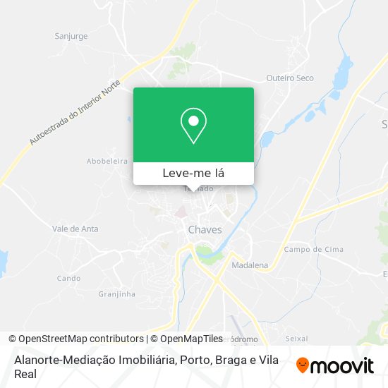 Alanorte-Mediação Imobiliária mapa