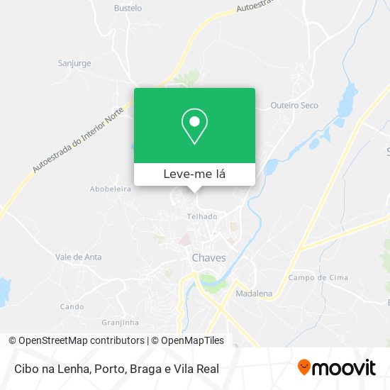 Cibo na Lenha mapa