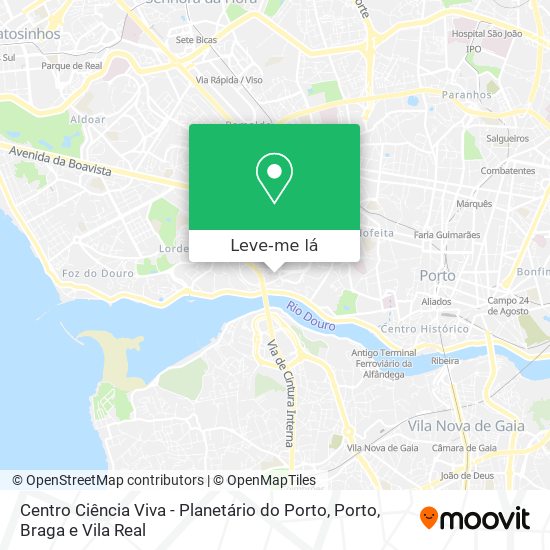 Centro Ciência Viva - Planetário do Porto mapa