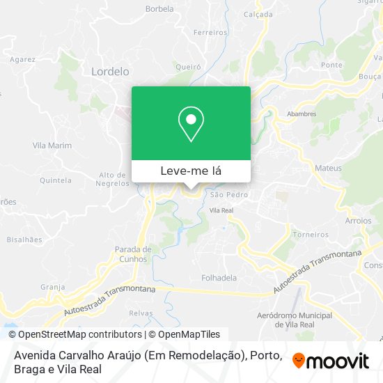 Avenida Carvalho Araújo (Em Remodelação) mapa