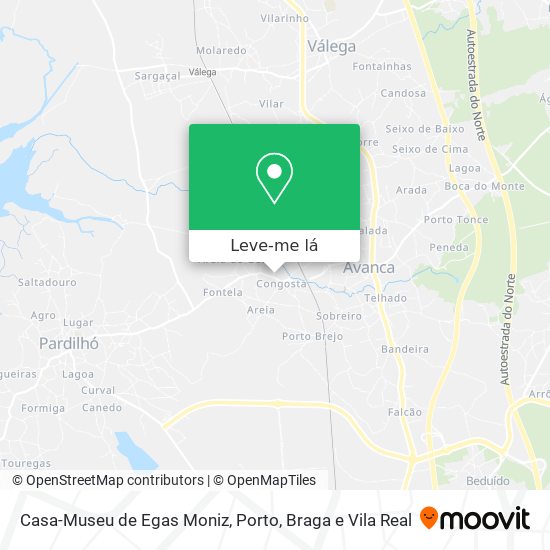 Casa-Museu de Egas Moniz mapa
