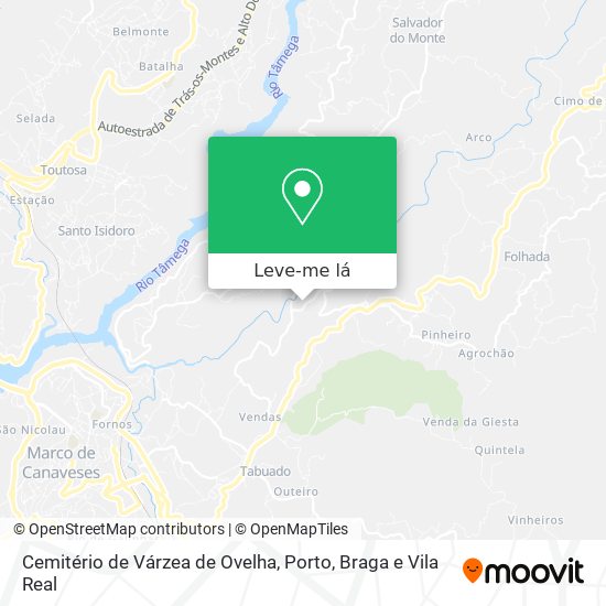 Cemitério de Várzea de Ovelha mapa