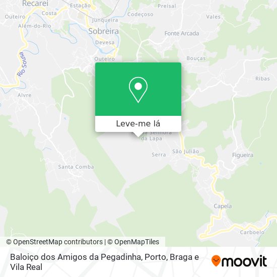 Baloiço dos Amigos da Pegadinha mapa