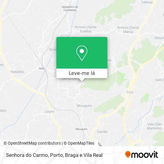 Senhora do Carmo mapa