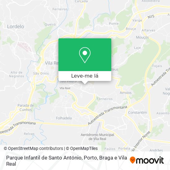 Parque Infantil de Santo António mapa