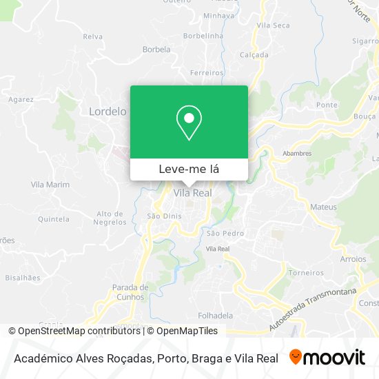 Académico Alves Roçadas mapa