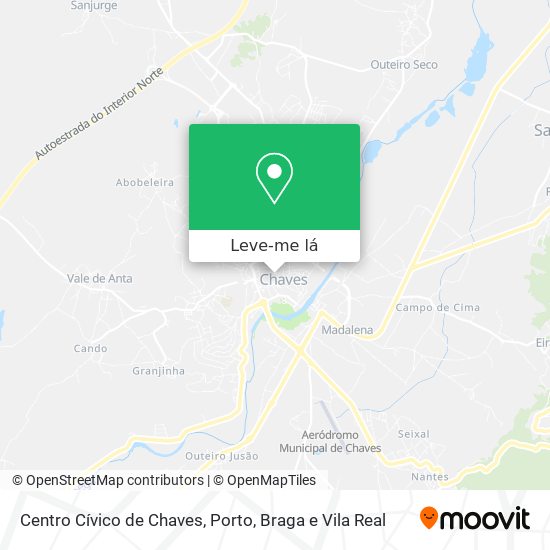 Centro Cívico de Chaves mapa